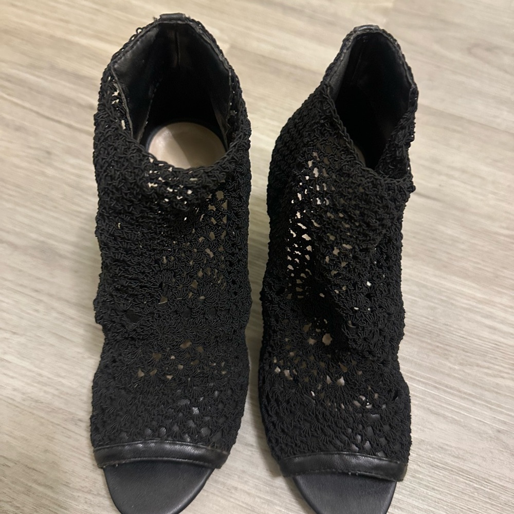 Jessica Simpson Block Heel Crochet Boot